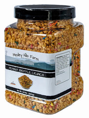 Medley Hills Farm peanut brittle crunch sprinkled over fruit and shakes.