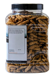 Medley Hills Farm Sesame Sticks show a crunchy, sesame-rich texture.