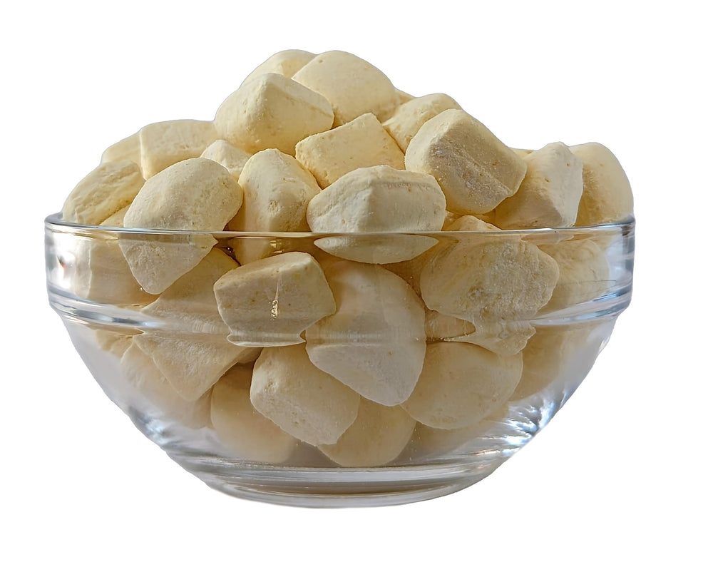Medley Hills Farm wedding favors display—elegant yellow mints for guests.