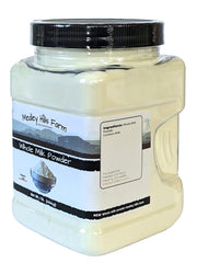 Medley Hills Farm milk powder being reconstituted with water to make liquid milk