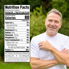Medtrition Gelatein Orange serving glass highlights convenient protein for clear liquid diets.