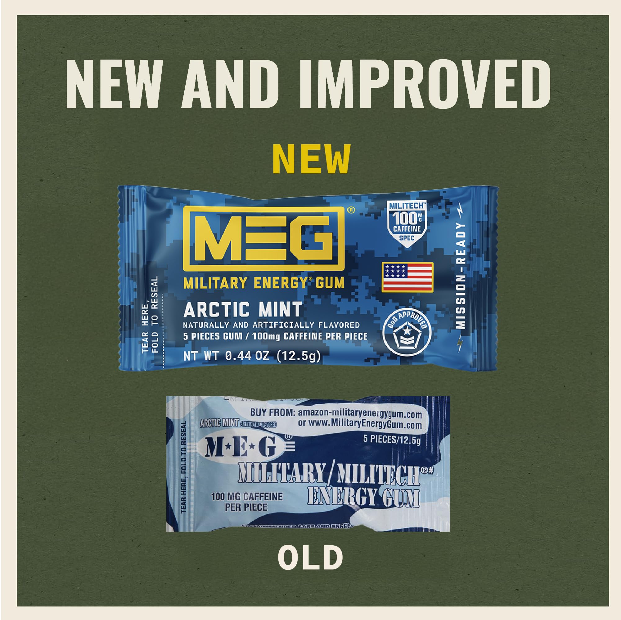 MEG 40-count Arctic Mint box ready for on-the-go use