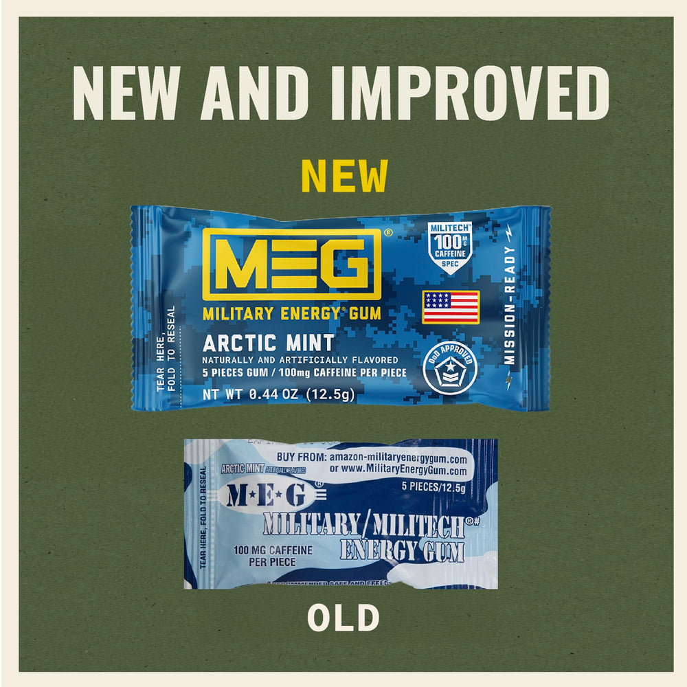 MEG 40-count Arctic Mint box ready for on-the-go use