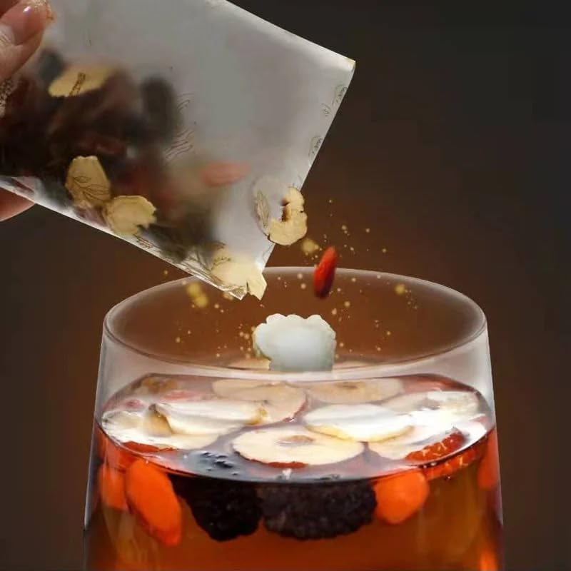 Megacephalus Wolfberry and ginseng yam tea blend ready to steep