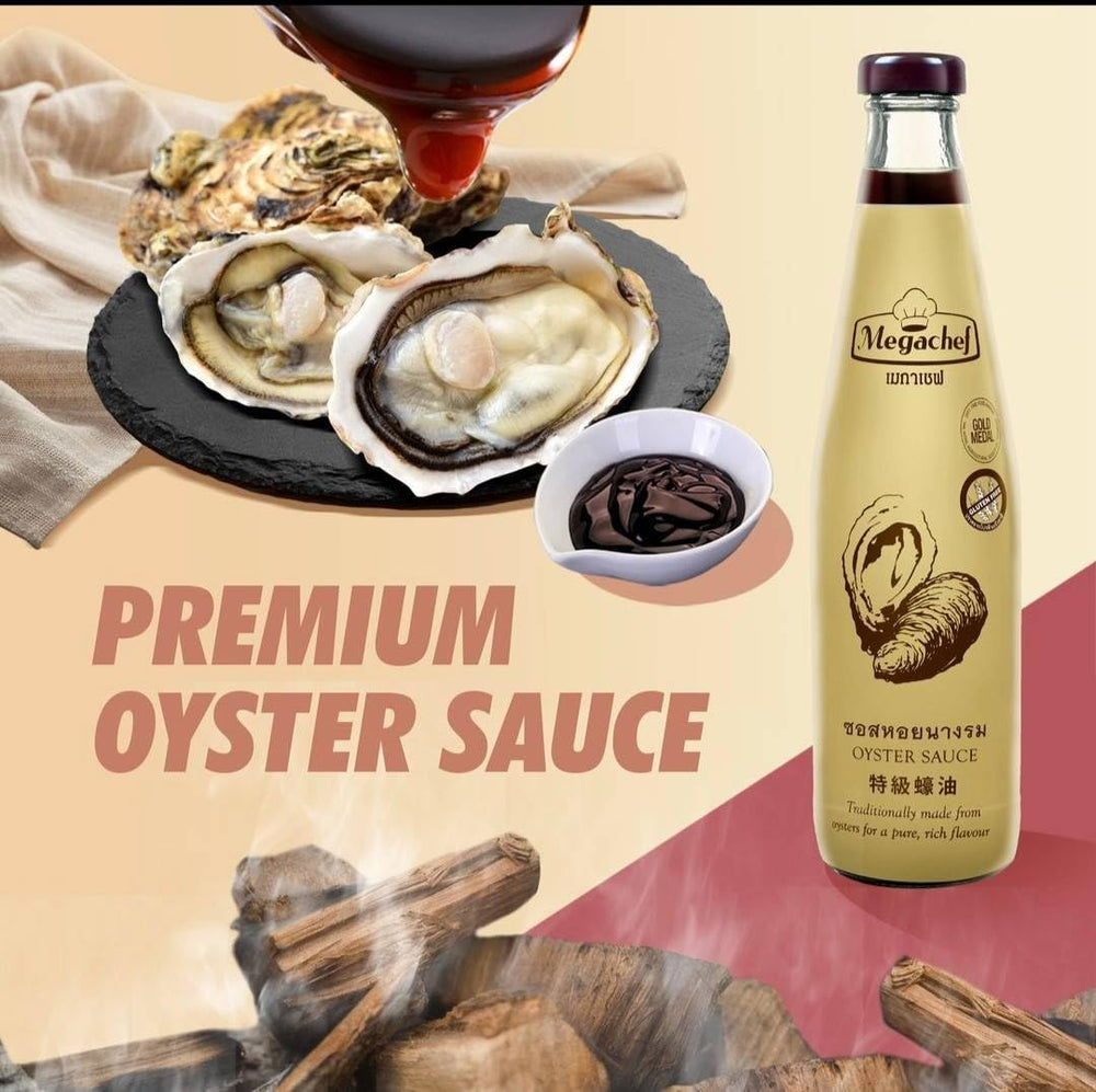 Megachef Premium Oyster Sauce glazed dish showcasing rich umami flavor