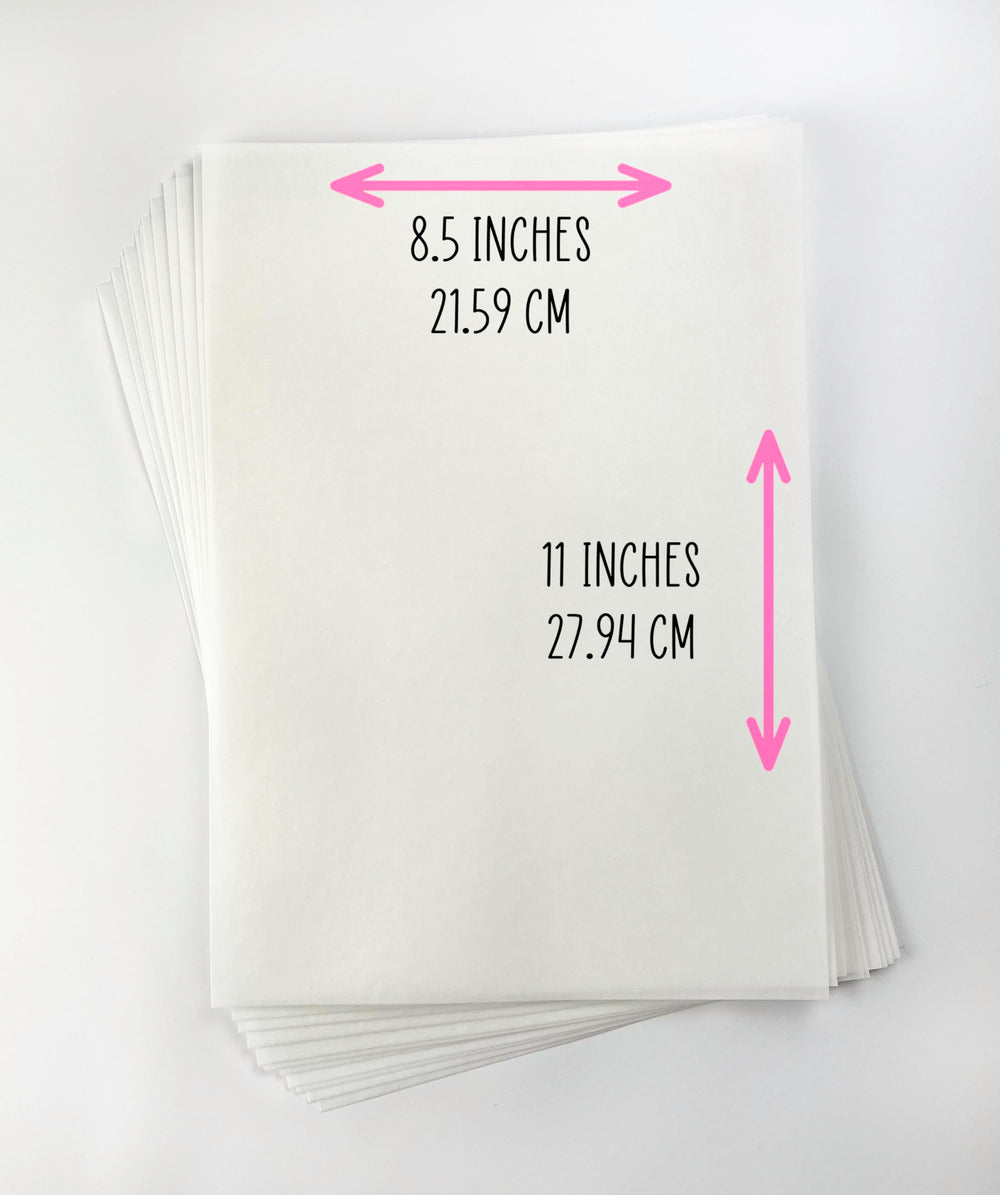 MeganJDesigns 8.5x11 sheets suit home printers for cake art.