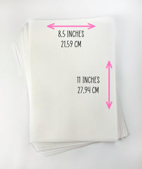MeganJDesigns 8.5x11 sheets suit home printers for cake art.