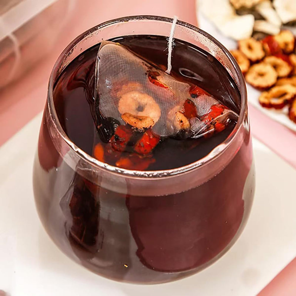 Meideal Ginseng Five Treasures Tea brewed cup with smooth aroma