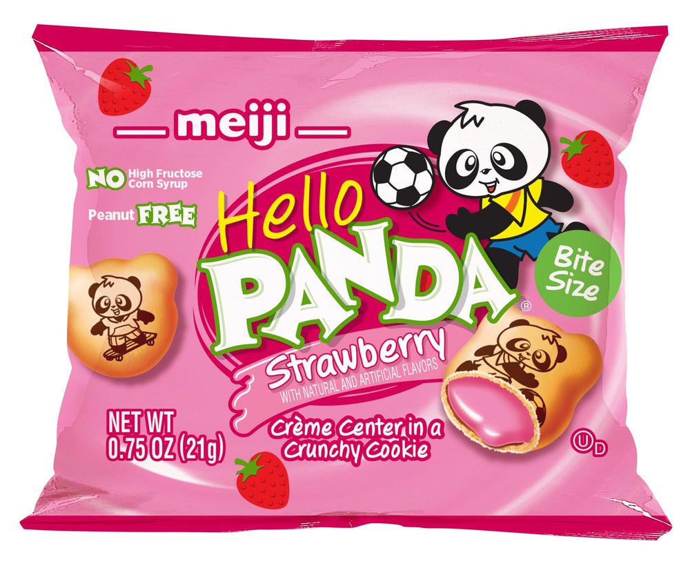 Meiji Hello Panda cookies in an 8-box multipack for easy sharing.