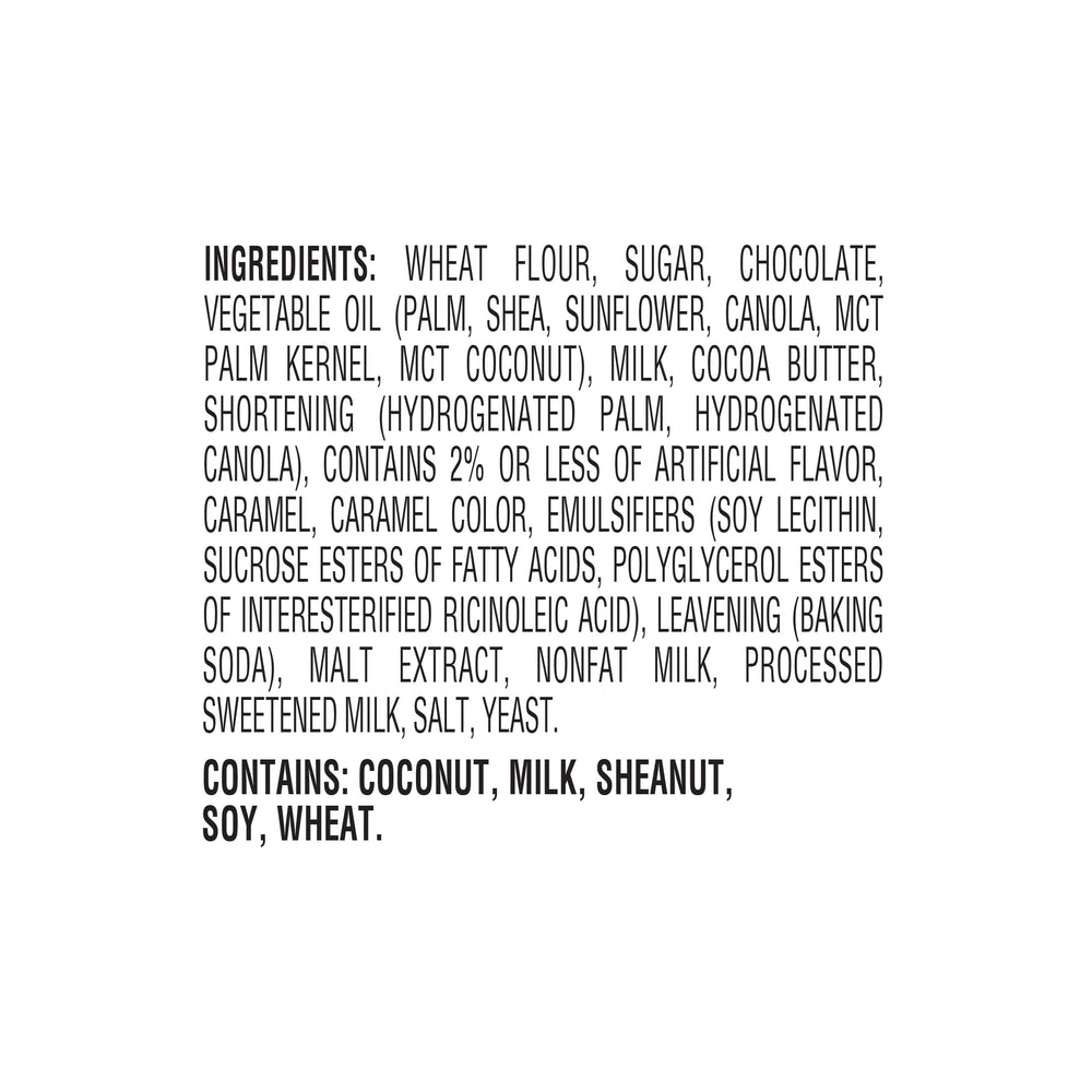 Meiji Hello Panda Pretzel Cookies cross-section reveals smooth chocolate crème filling.