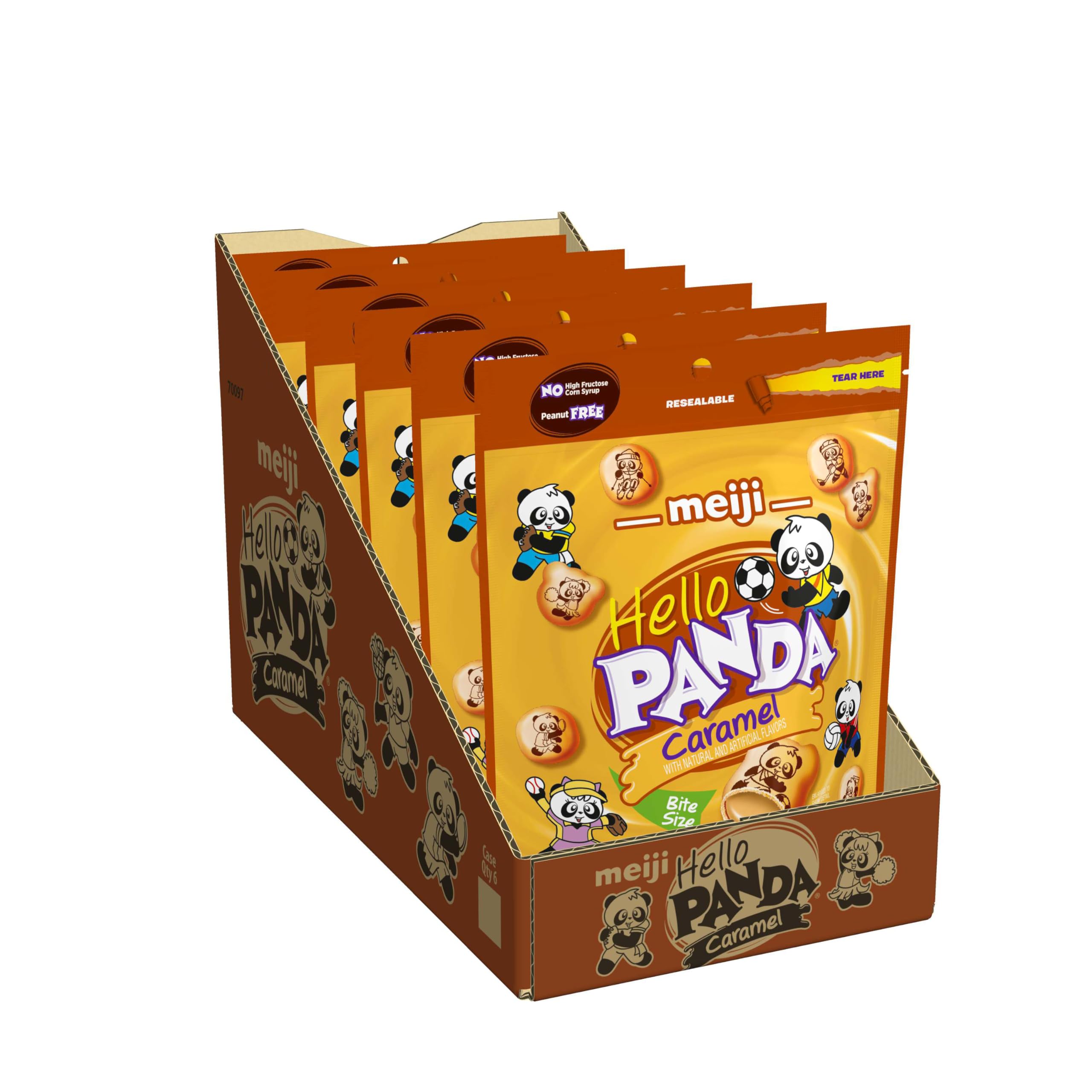 Kid-friendly treat with smooth caramel creme and crisp cookie texture.