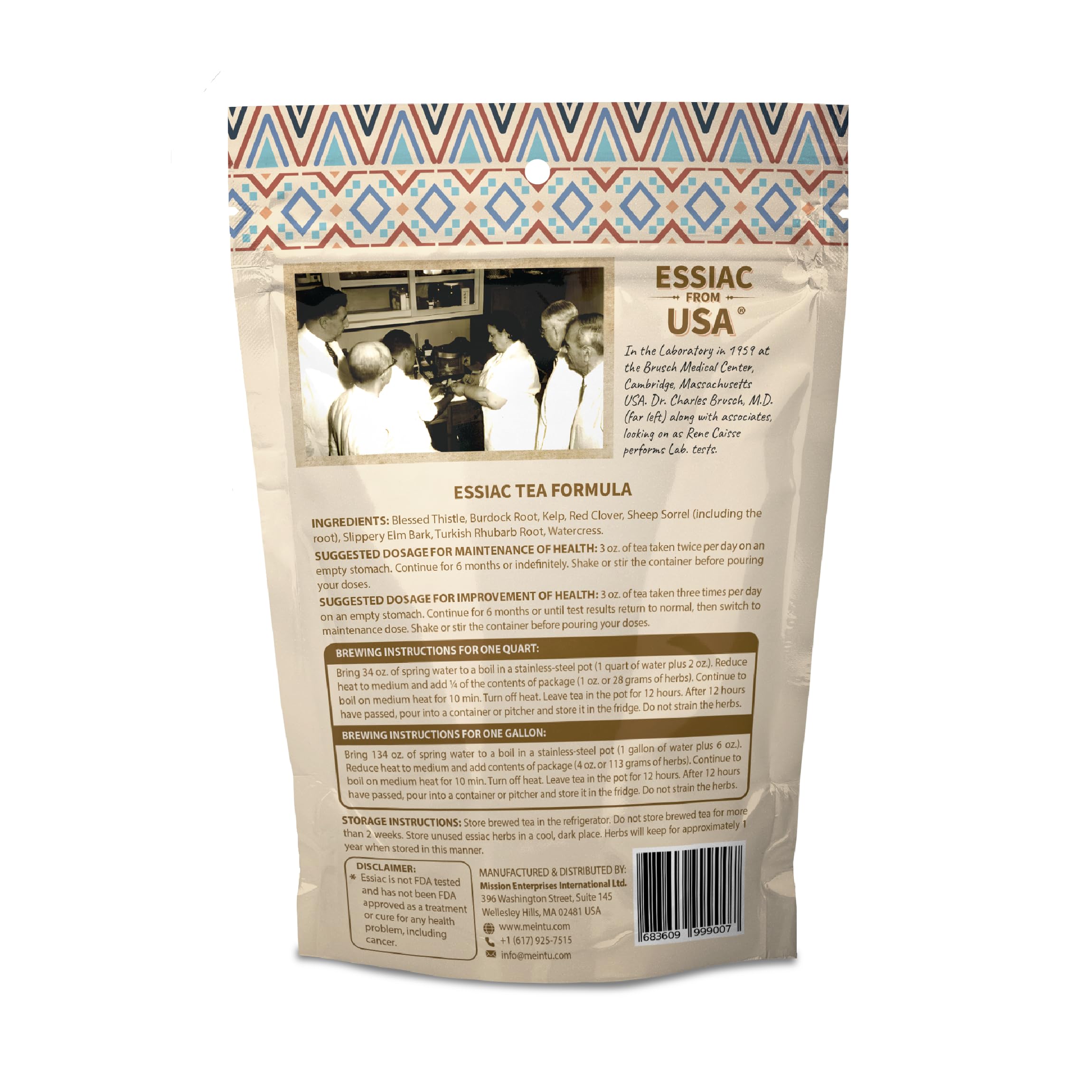 MEINTU Essiac Tea dried herbs closeup showcases natural ingredients for detox and flavor