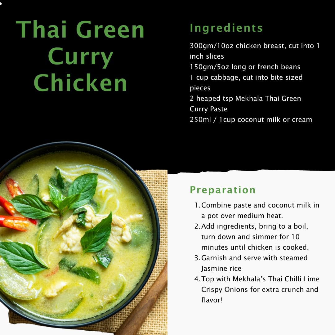 Mekhala paste poured into coconut milk curry for a rich finish