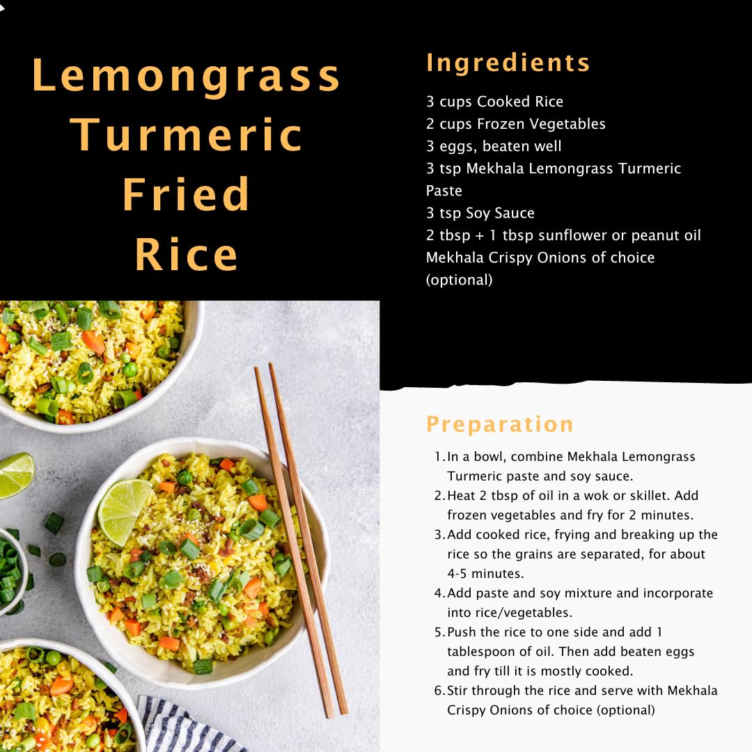 Mekhala Lemongrass Turmeric paste over noodles creates fragrant bowls