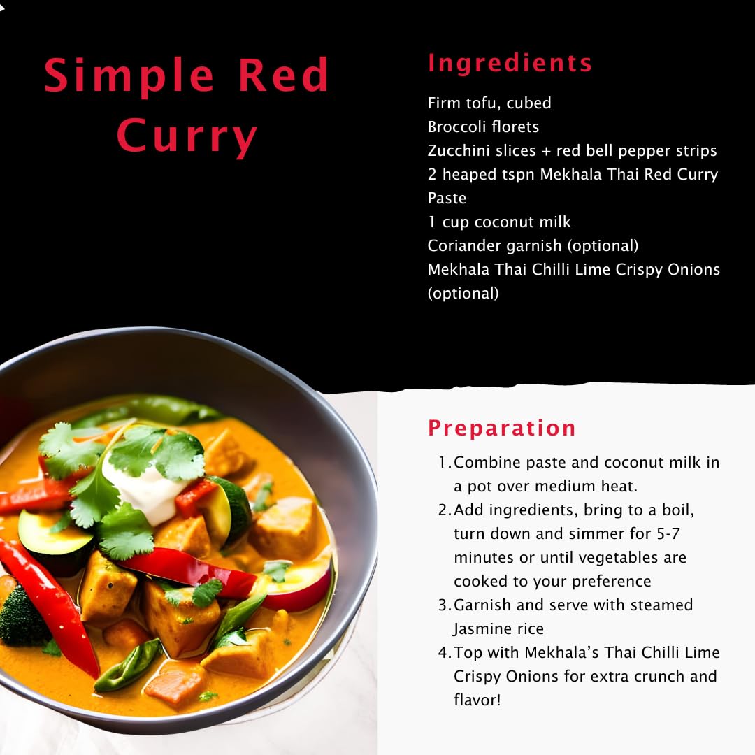 Mekhala Red Curry Paste cooking on stove in a pan for a fragrant curry