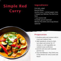 Mekhala Red Curry Paste cooking on stove in a pan for a fragrant curry