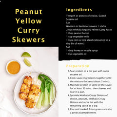 Mekhala Yellow Curry Paste being used in a stir-fry dish.
