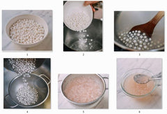Mekoman small tapioca boba pearls transparent-pearls, translucent texture for desserts