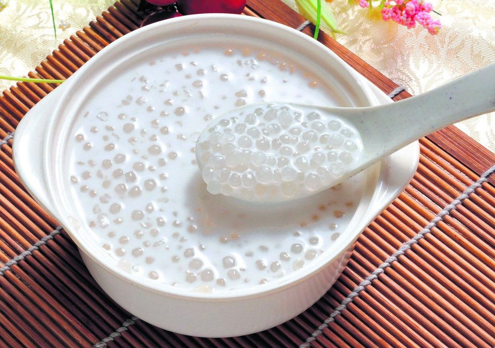 Mekoman small tapioca boba pearls vegan-glutenfree, suitable for vegan or gluten-free diets