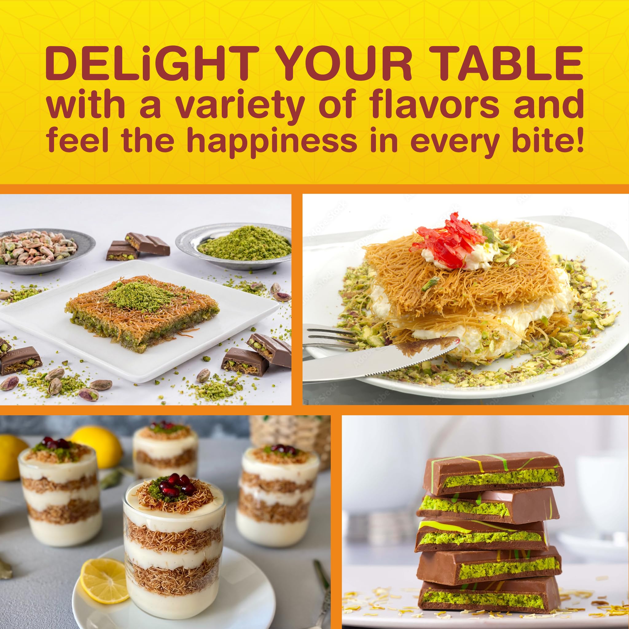 MELIKE Kataifi protective packaging preserves freshness and crispiness.