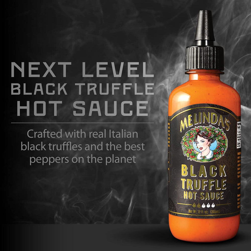Melinda's Black Truffle Hot Sauce glaze on wings for a spicy aromatic bite