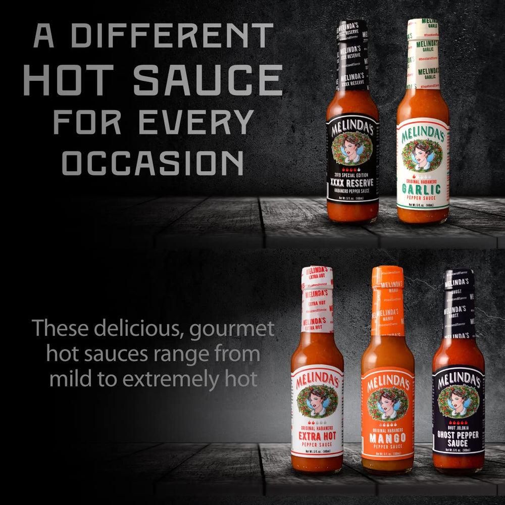 Melinda's Ghost Pepper bottle taste-close with chile-forward aroma.