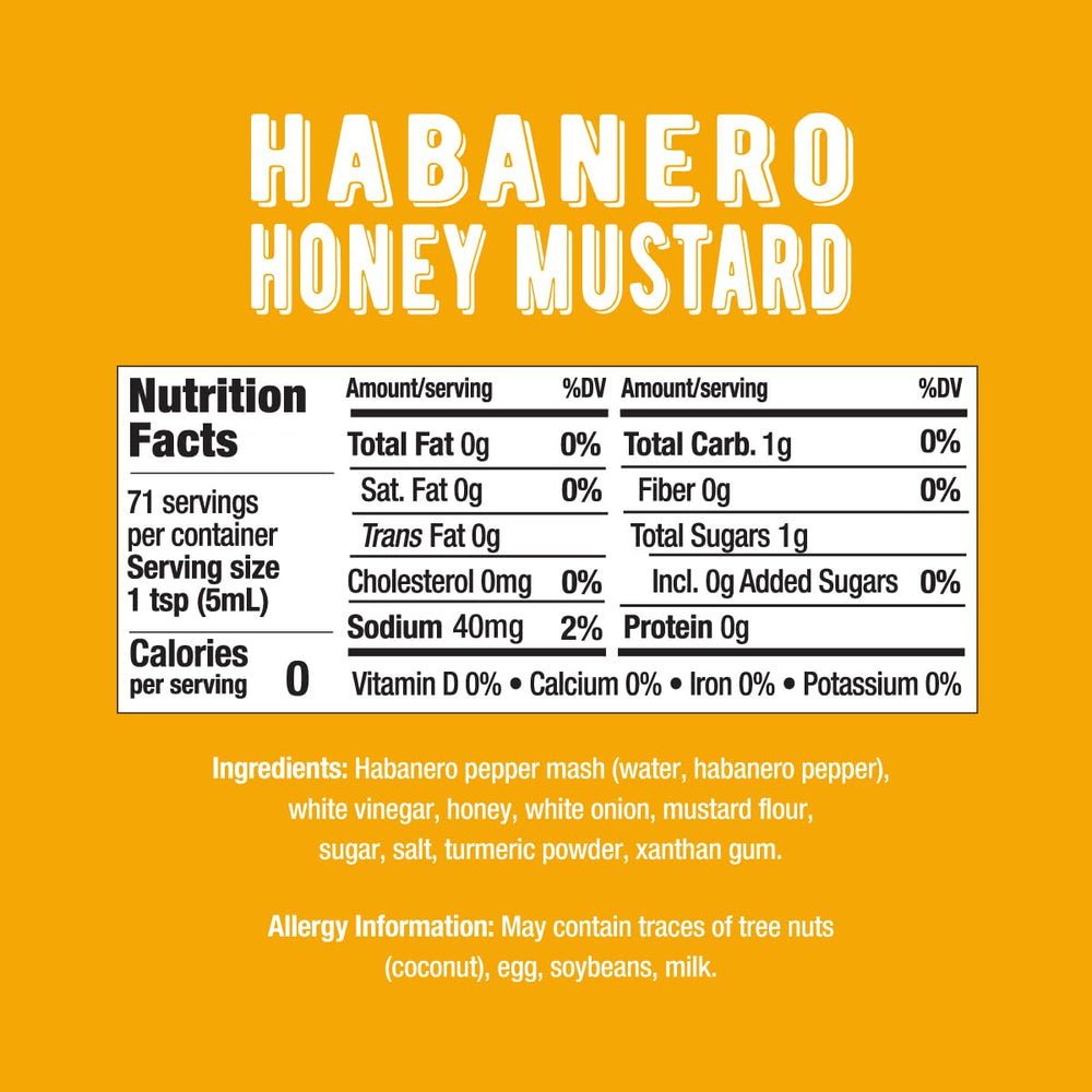 Melinda’s Habanero Honey Mustard pour ready to drizzle on snacks