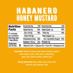 Pouring Melinda's Habanero Honey Mustard over a salad dressing