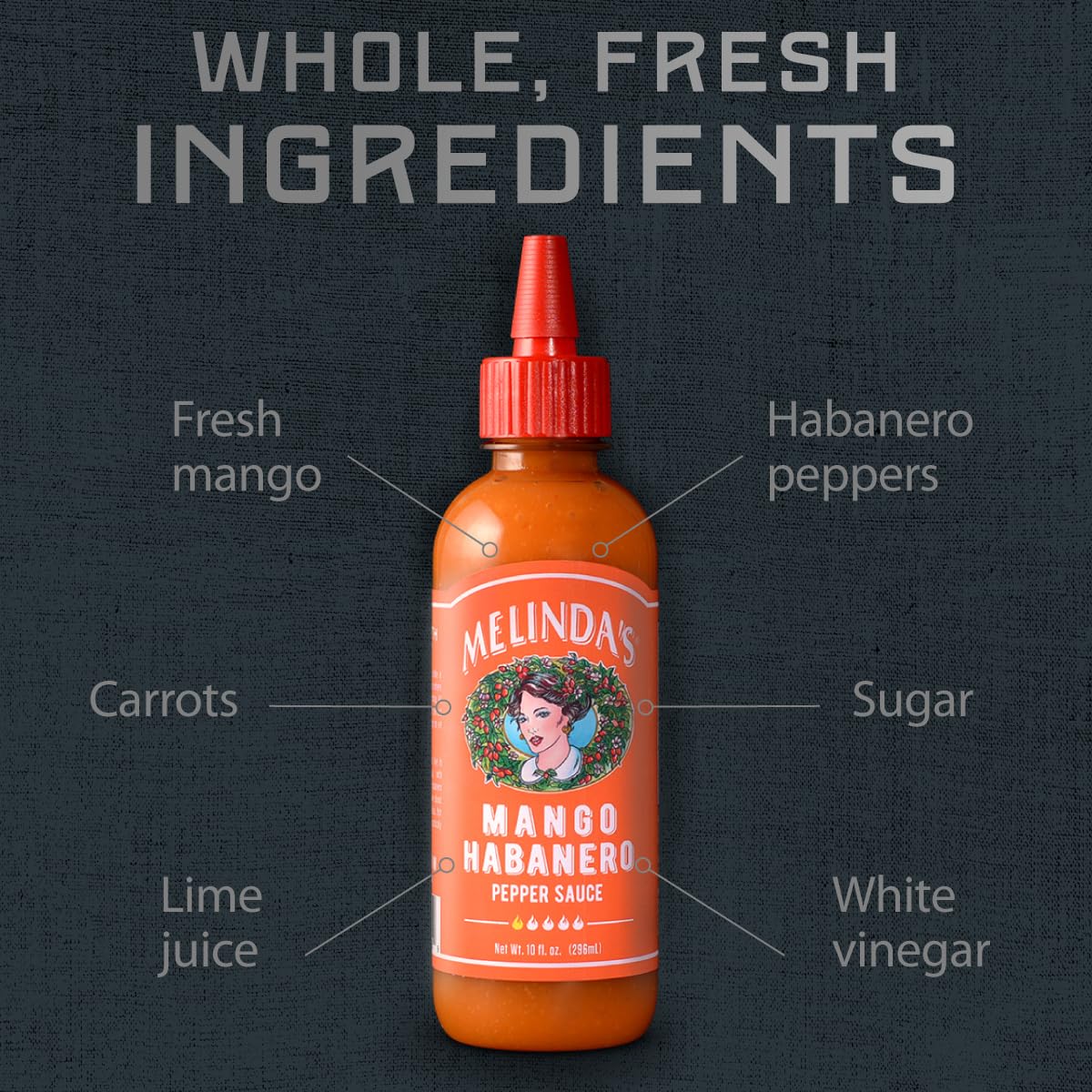 Fruit salsa with Melinda's yields bright sweetness and gentle heat.