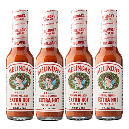 Melinda's Original Habanero Extra Hot Sauce bottle shows bold flavor for everyday meals