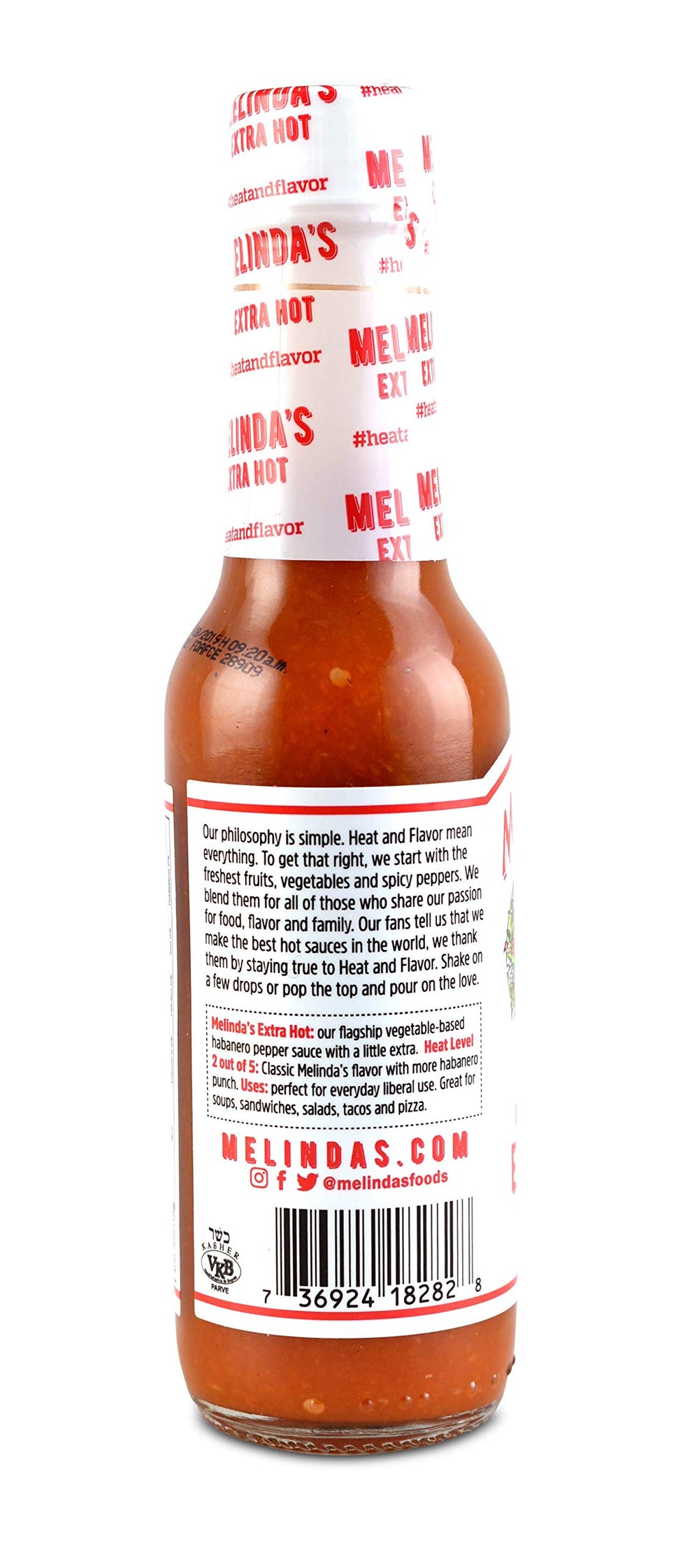 Melinda's Original Habanero Extra Hot Sauce four-pack ready for pantry