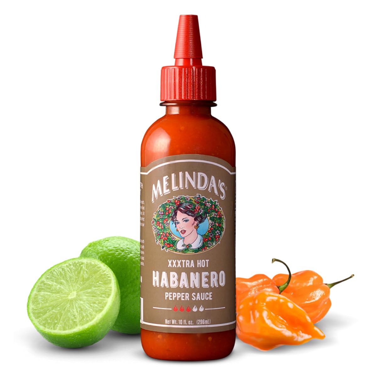 Melinda's Original Habanero XXXtra Hot Sauce bottle ready to spice meals