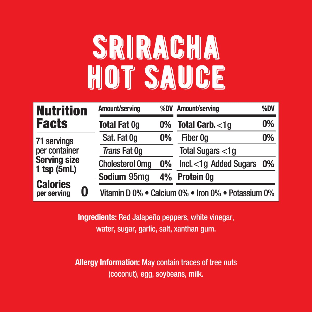 Melinda's Sriracha classic bottle being poured for bold, balanced heat