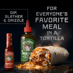 Melinda's XXXtra Hot sauce bottle for an extra kick at the table