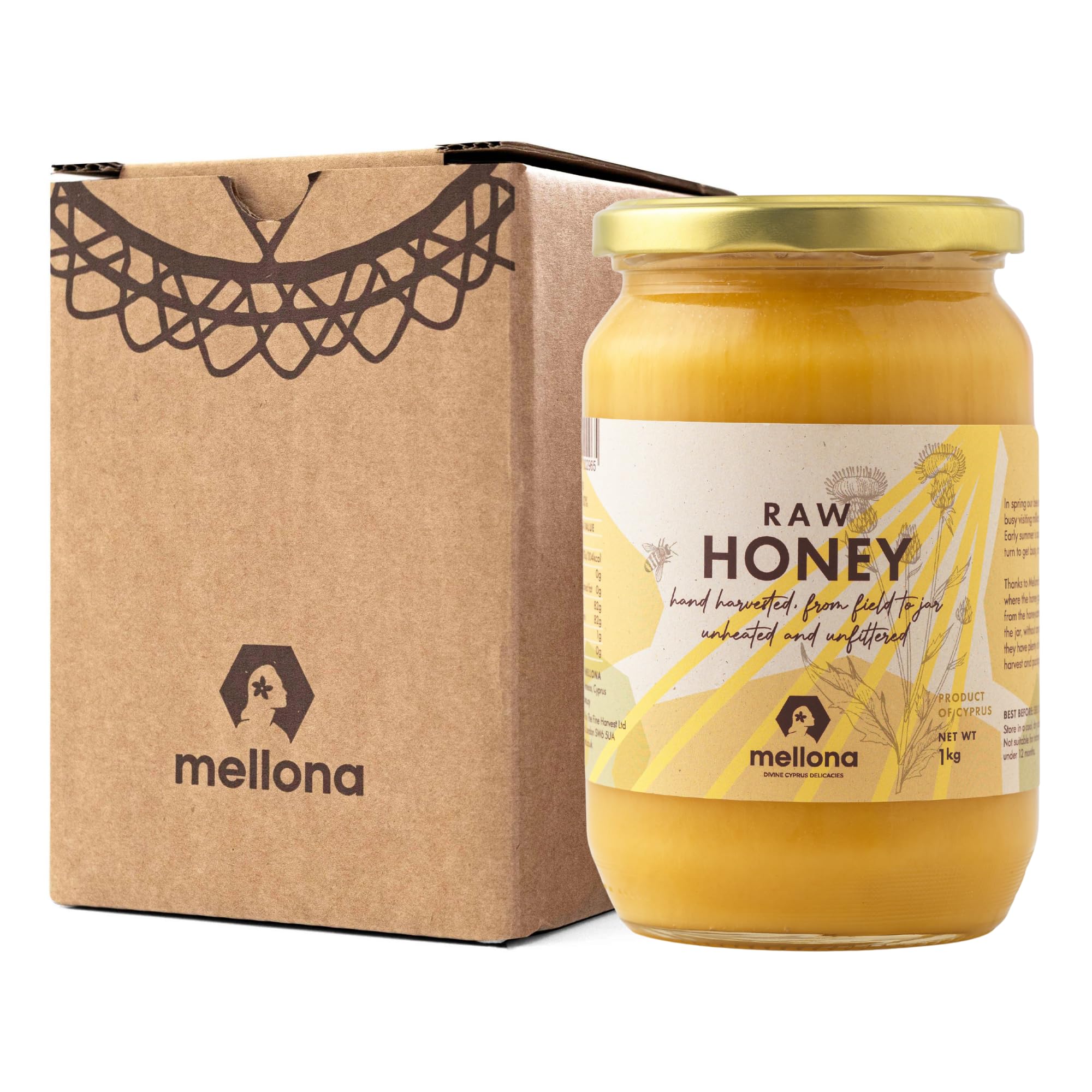 Mellona luxury packaging adds sophistication to kitchen counters and shelves.