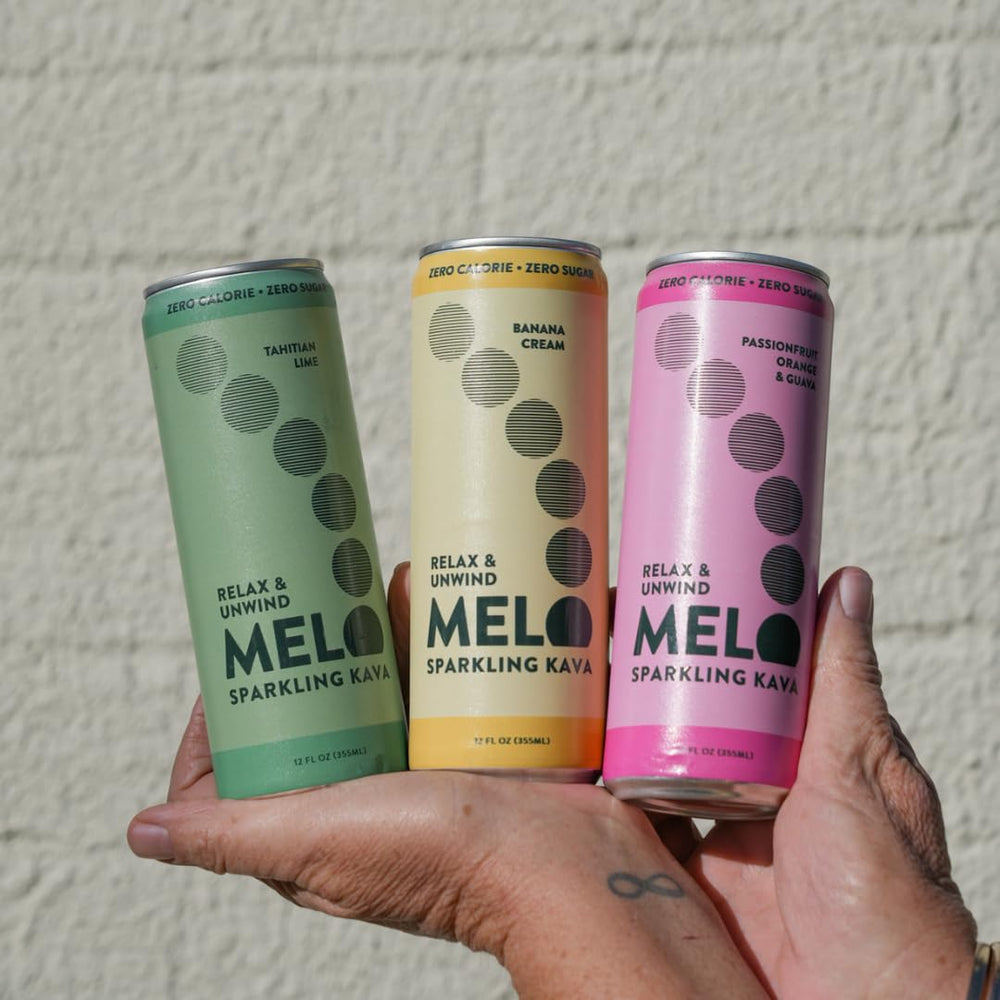 Melo creamy twist flavor can showcased, offering a smooth, crave-worthy sip without alcohol.
