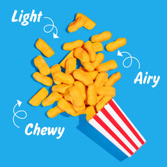Fat-free circus peanuts by Melster Candies, a lighter snack choice.