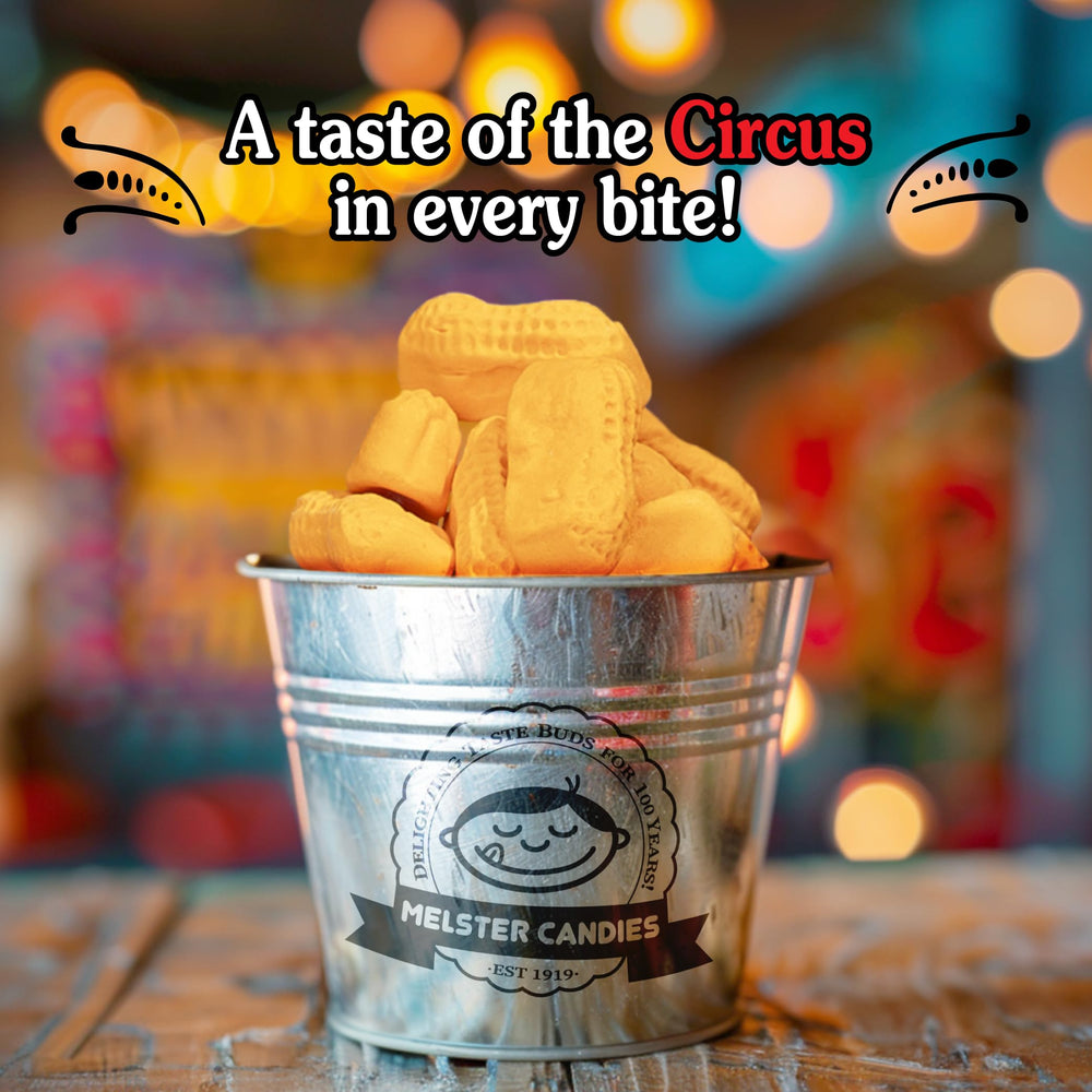 Gift-ready Melster Circus Peanuts package, a nostalgic sweet present.