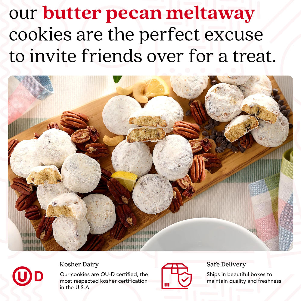 David's Cookies meltaway texture reveals soft center, ideal indulgence