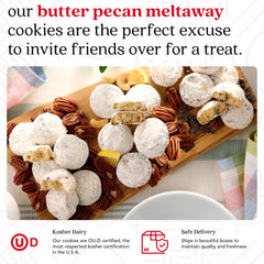 David's Cookies meltaway texture reveals soft center, ideal indulgence