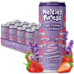 Melting Forest D-Stress 12-pack box offers calm, on-the-go sipping.