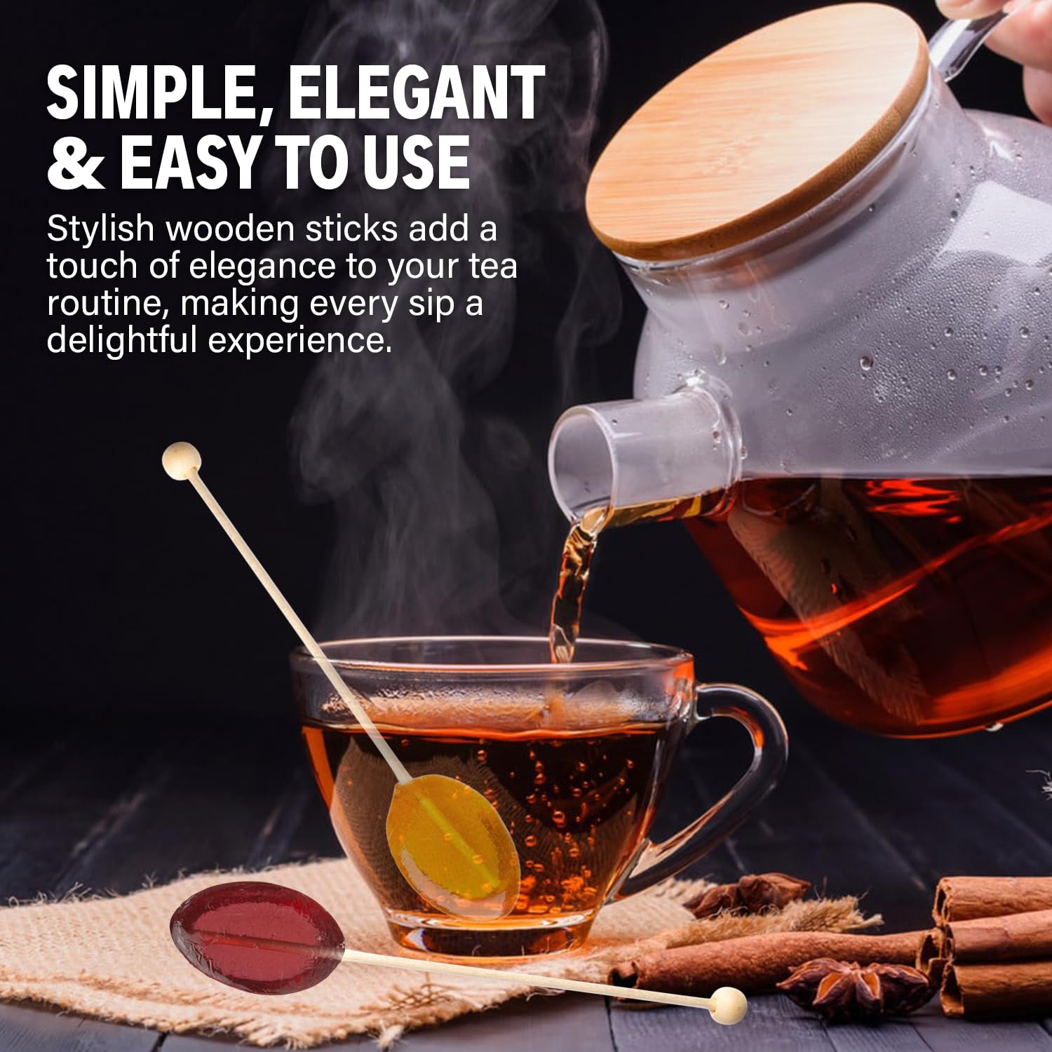 Melville Candy honey spoon great for coffee and warm drinks