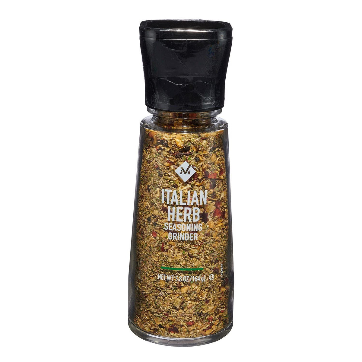 Member's Mark Italian Herb Seasoning Grinder with adjustable ceramic head for precise seasoning.