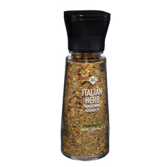 Member's Mark Italian Herb Seasoning Grinder releases aromatic blend for vibrant dishes.