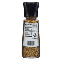 Member's Mark Italian Herb Seasoning Grinder shows a clear chamber for easy refills.