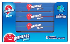 MENTOS Airheads blue raspberry packaging highlighting sugar-free option