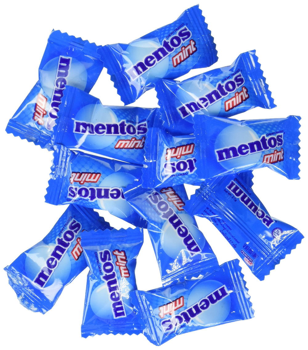Mentos chewy mint candy pack for fresh flavor during meetings and gatherings.