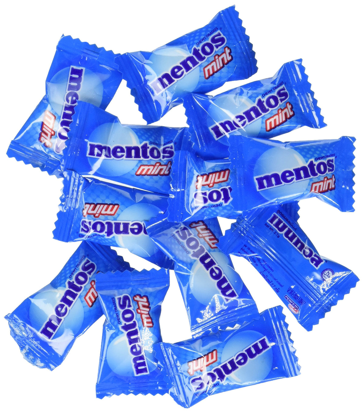 Mentos chewy mint candy pack for fresh flavor during meetings and gatherings.