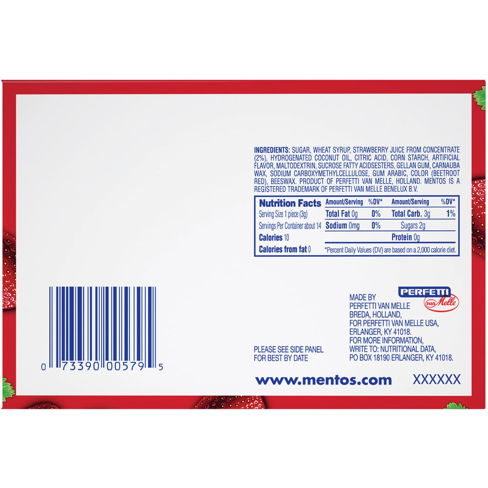 Mentos Chewy Mint 15-roll party pack front view for gifting and sharing