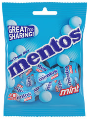 Mentos chewy mint candy bag with 40 individually wrapped mints for office breaks and events